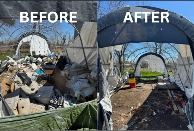 Before and After Property Clean Up in Nepean